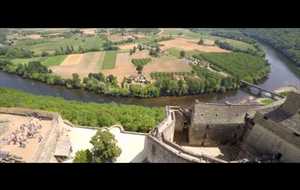 La Dordogne et ses sites touristiques vus d'un drone 